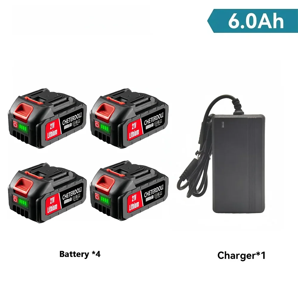 21V Voor Makita 6000mAh Oplaadbare 18650 Lithium Batterij 18v Elektrisch Gereedschap Draadloze Sleutel Zaag Boor Grinder Schroevendraaier