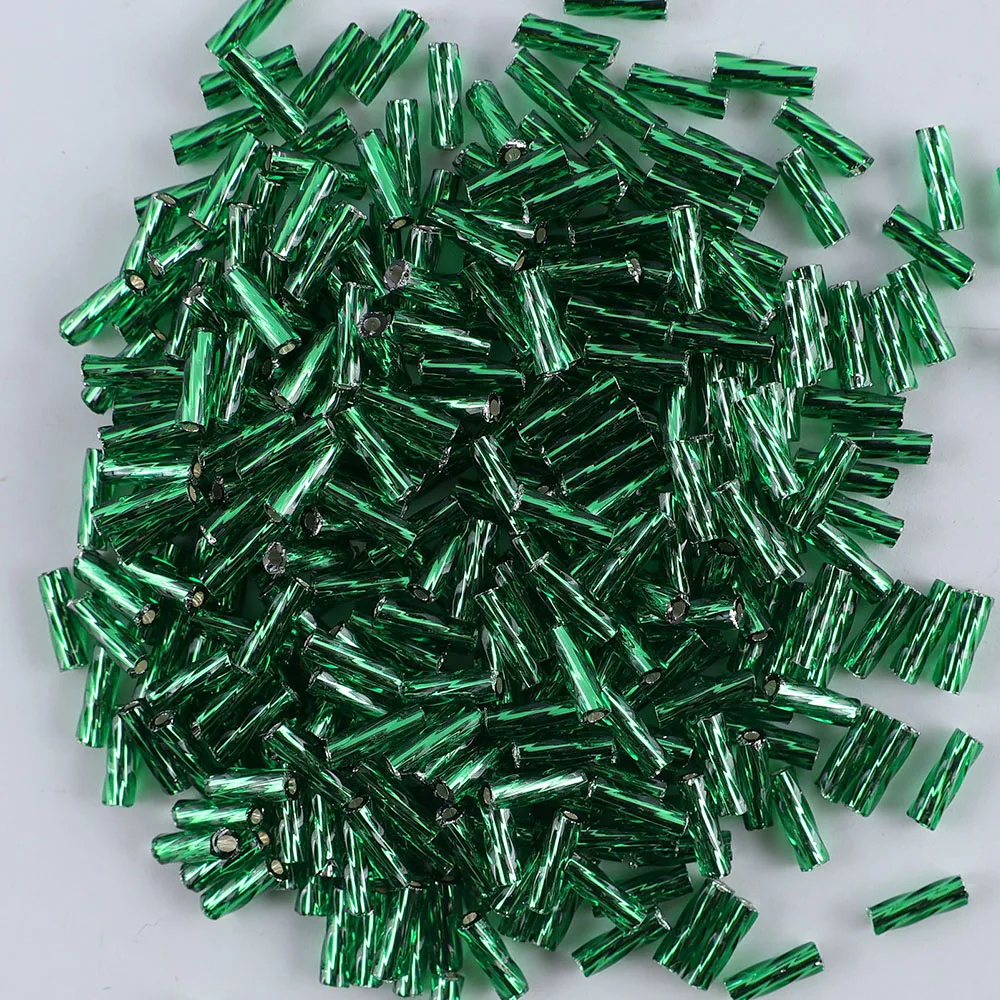 Imported from Japan MGB Irrigated Silver Series Spiral Tube Beads 10g Jewelry Accessories for Clothing Headwear Hair Clip Earrin