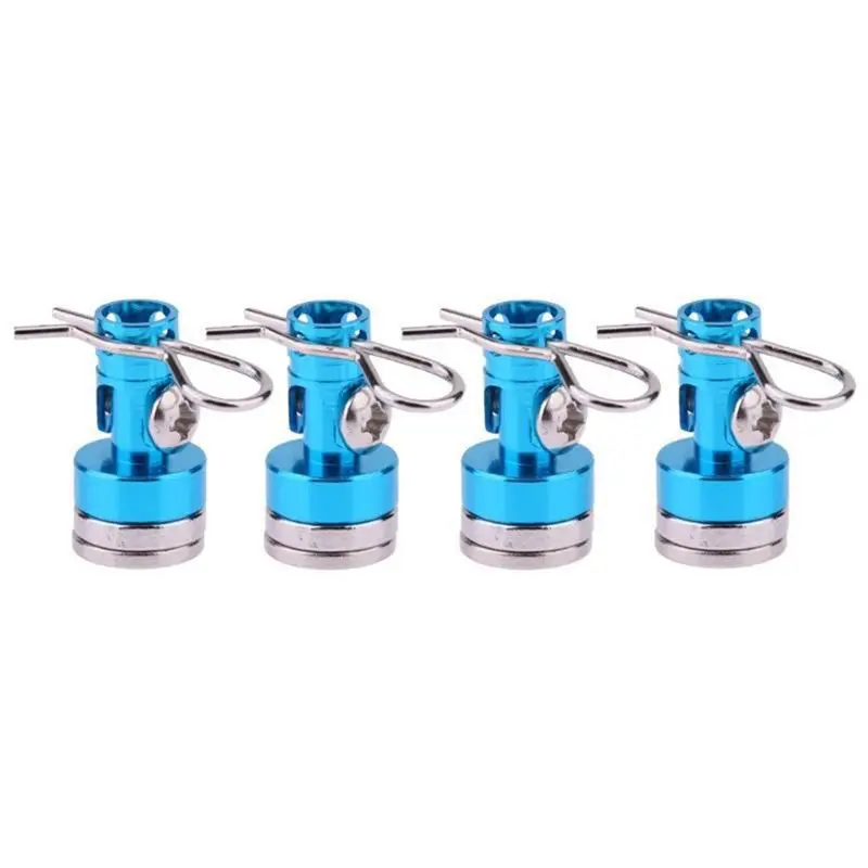 Excellent-Metal Invisible Magnetic Car Shell Pillar RC Car Shell Mounting Pillar For 1/10 Axial SCX10 TRX4 D90 Redcat