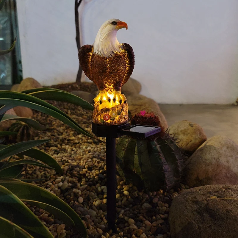 5X Solar Eagle LED Lawn Light Outdoor Garden Villa Decoration Landscape Light LED Eagle Ground Plug Light