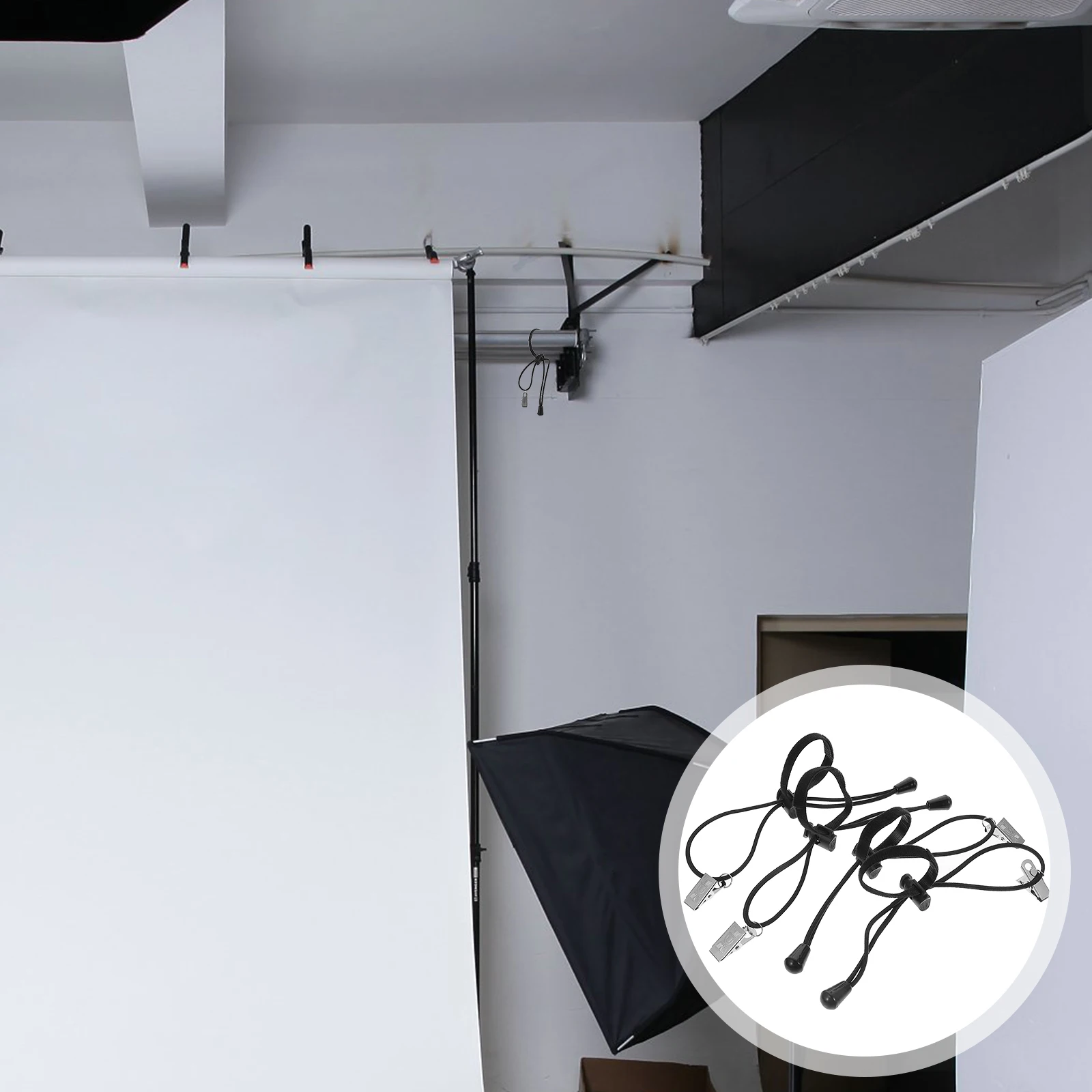 

12pcs Background Backdrop Clips Adjustable For Photography Video Smooth Setup Clamp Fix Mounting Kit Backdrop Holder Clamp