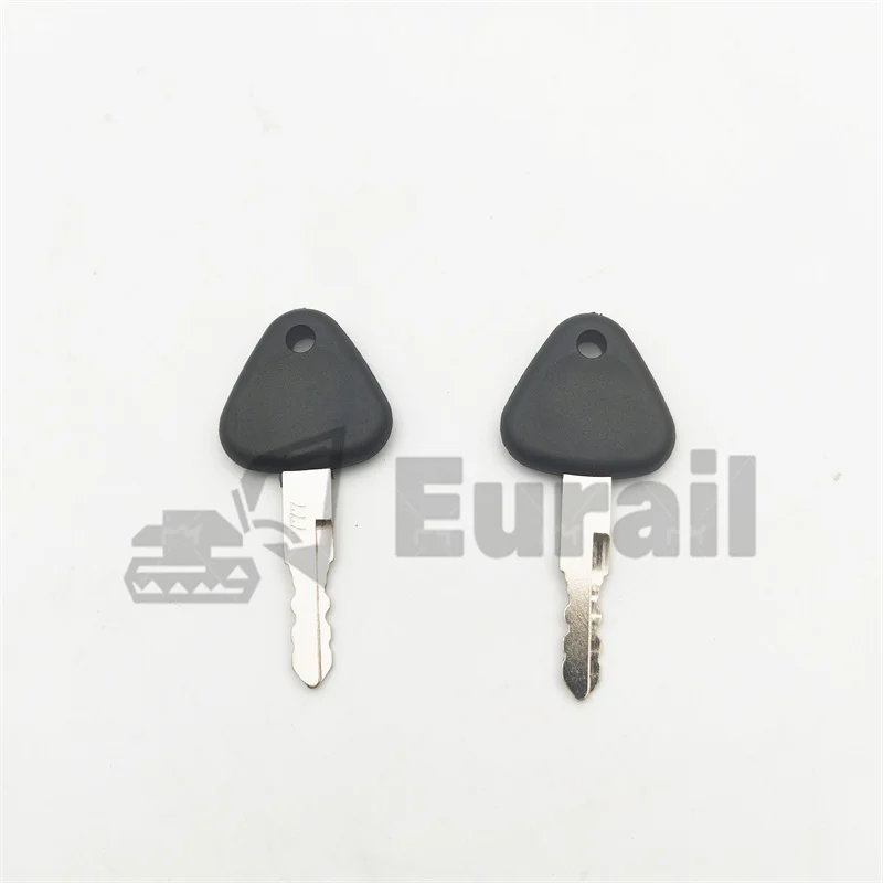 2PCS 777 Key For Volvo Excavator & Heavy Equipment Ignition Switch Starter Replacement Fit Many Models