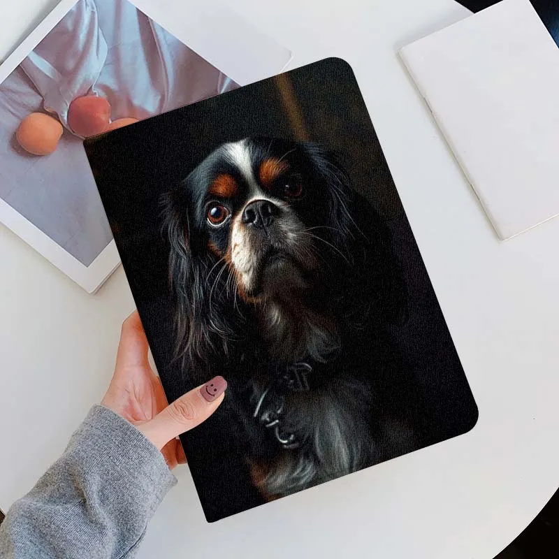 cavalier-king-charles-spaniel-para-oppo-pad-x-se-4-3-11-132-1161-114-1036-pro-2-air2-2025-padrao-de-seda-capa-macia-para-tablet