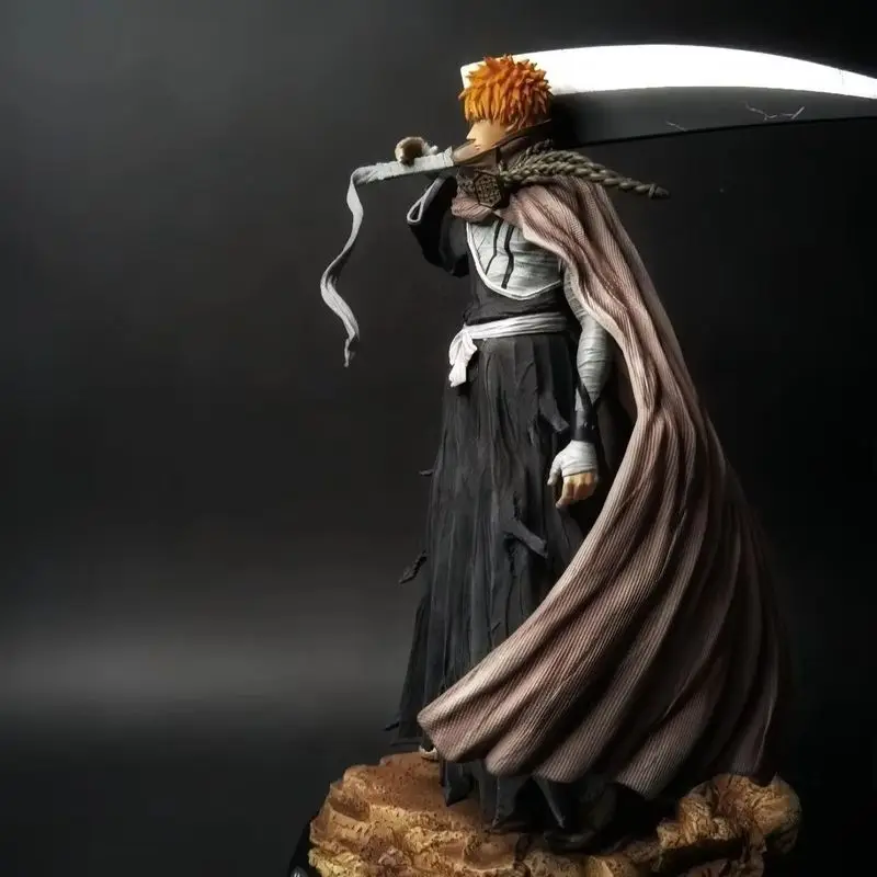 

32CM Japanese Anime BLEACH Action Figures - Kurosaki Ichigo And Byakuya Collectible GK PVC Toy Model Doll for Game Fans