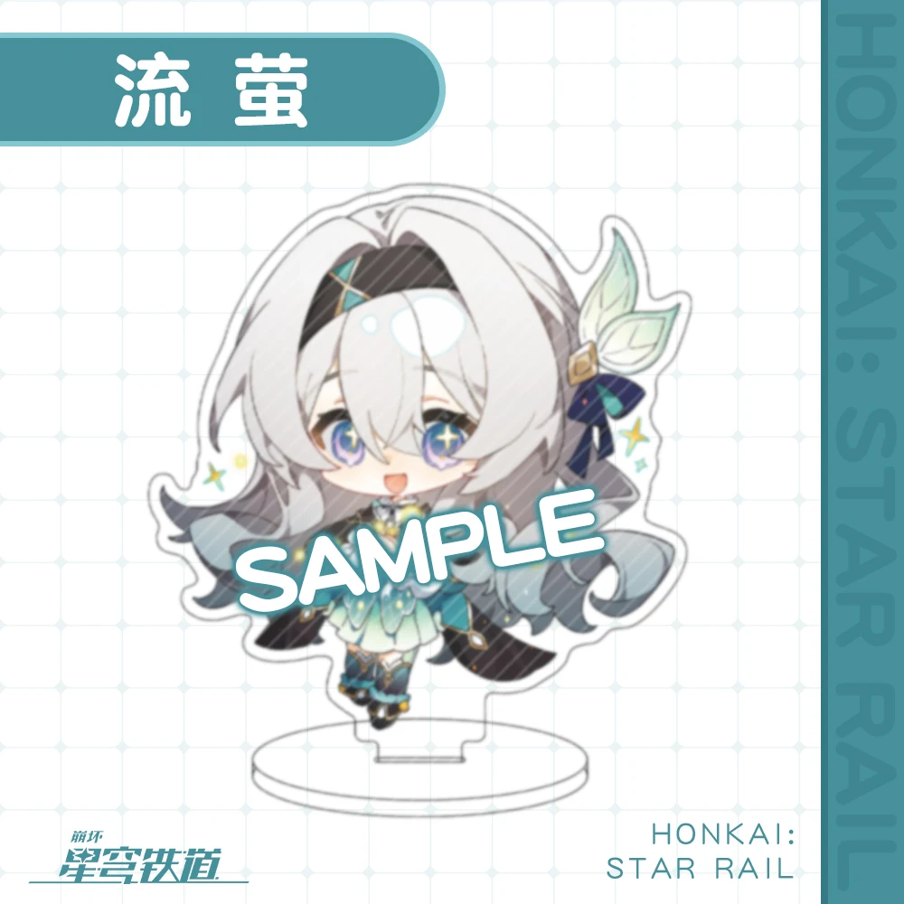 2024 Anime Honkai: Star Rail Robin Sunday Firefly Acheron Sparkle Aventurine Acrylic Stand Figure Model Plate Desk Decor Gift