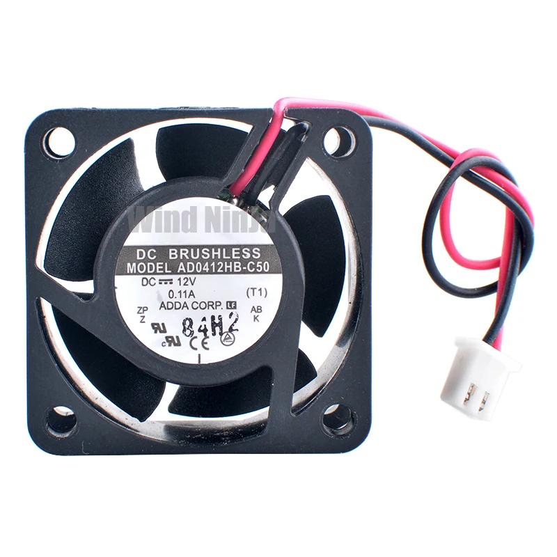 AD0412HB-C50 4cm 40mm fan 40x40x20mm DC12V 0.11A 2pin Dual ball bearing axial cooling fan for IU 2U power supply CPU