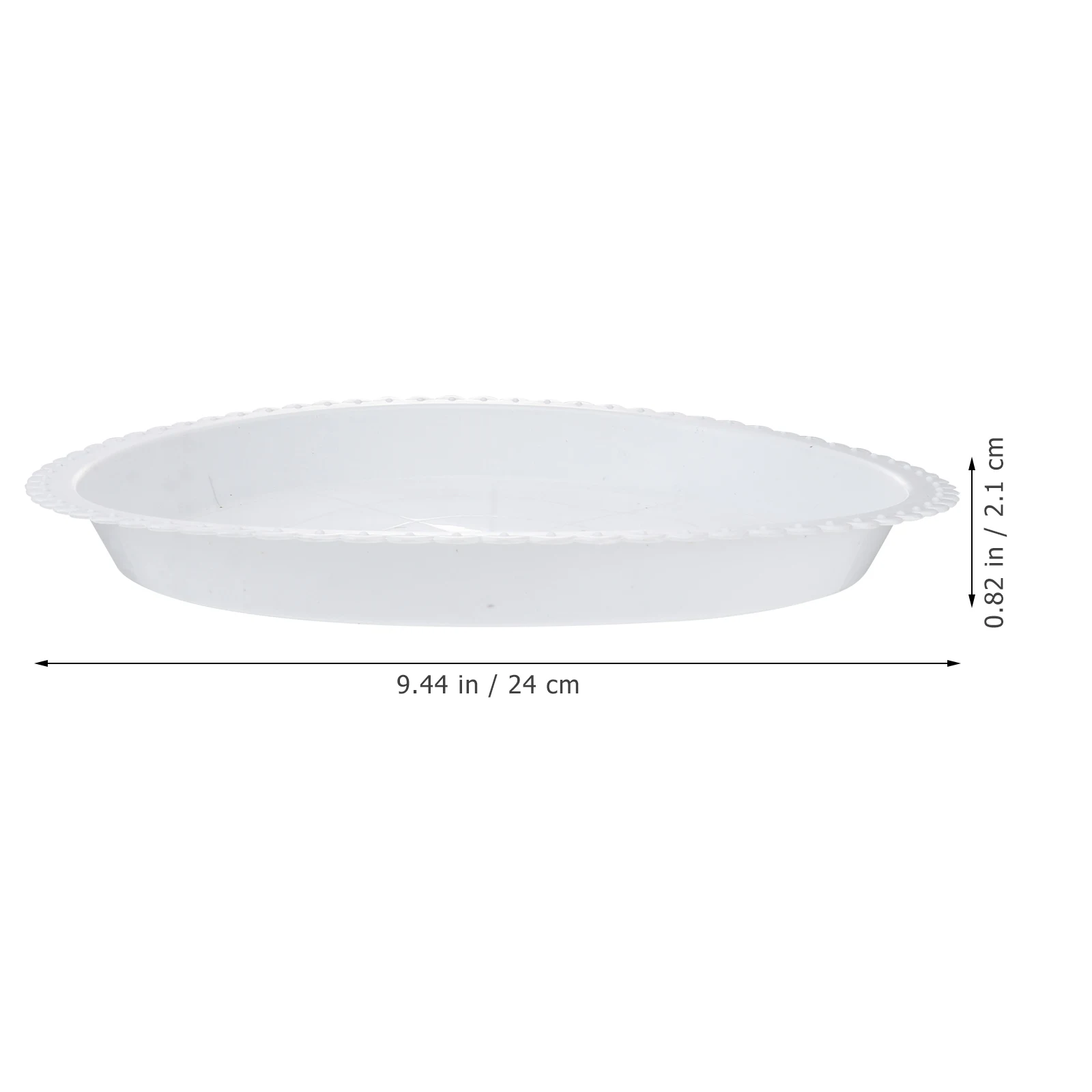 

10 Pcs Plastic Flowerpot Tray Durable Round Design Planter Base Pot Plate Long Service Life Sturdy Garden Supplies