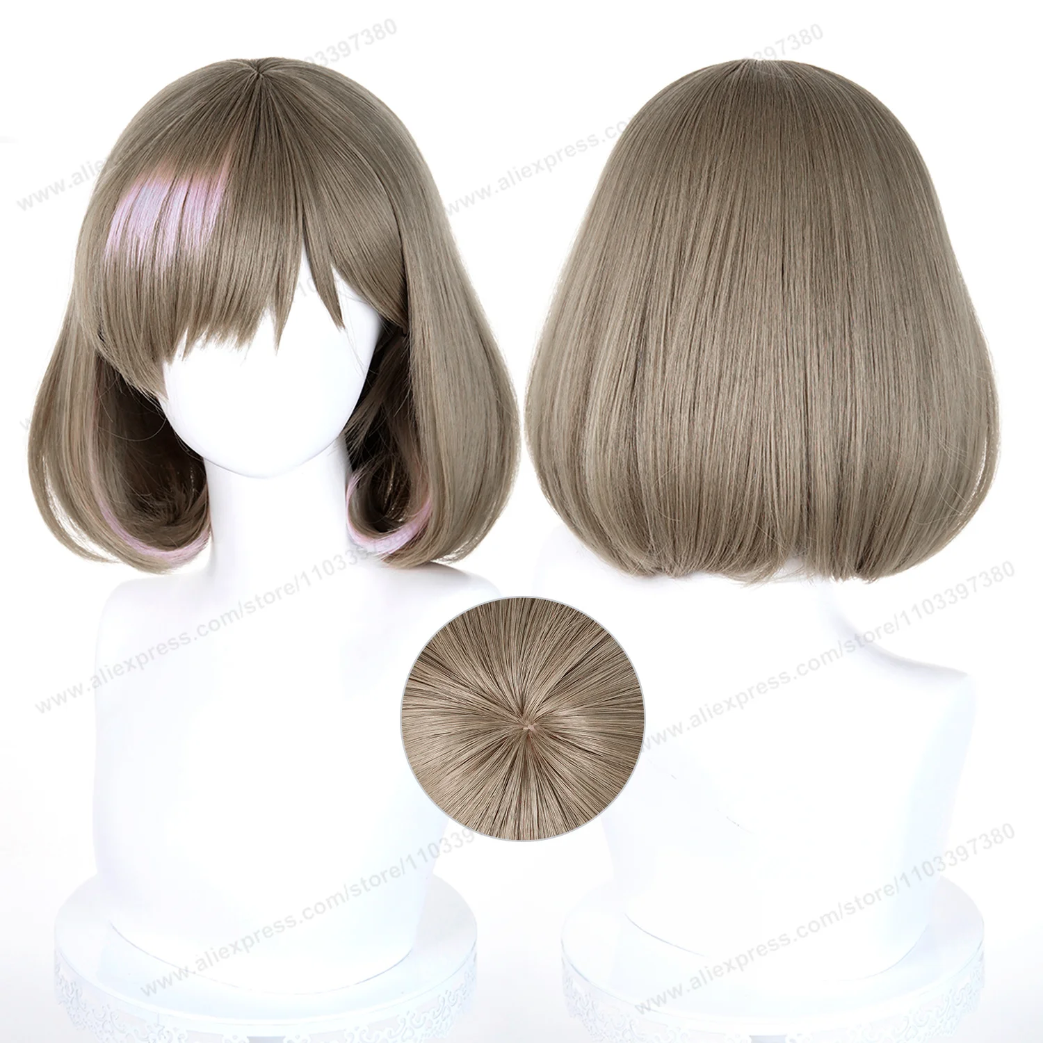 

Tang Keke Cosplay Wig 36cm Short Women Hair Anime Cosplay Wig Halloween Heat Resistant Synthetic Wigs