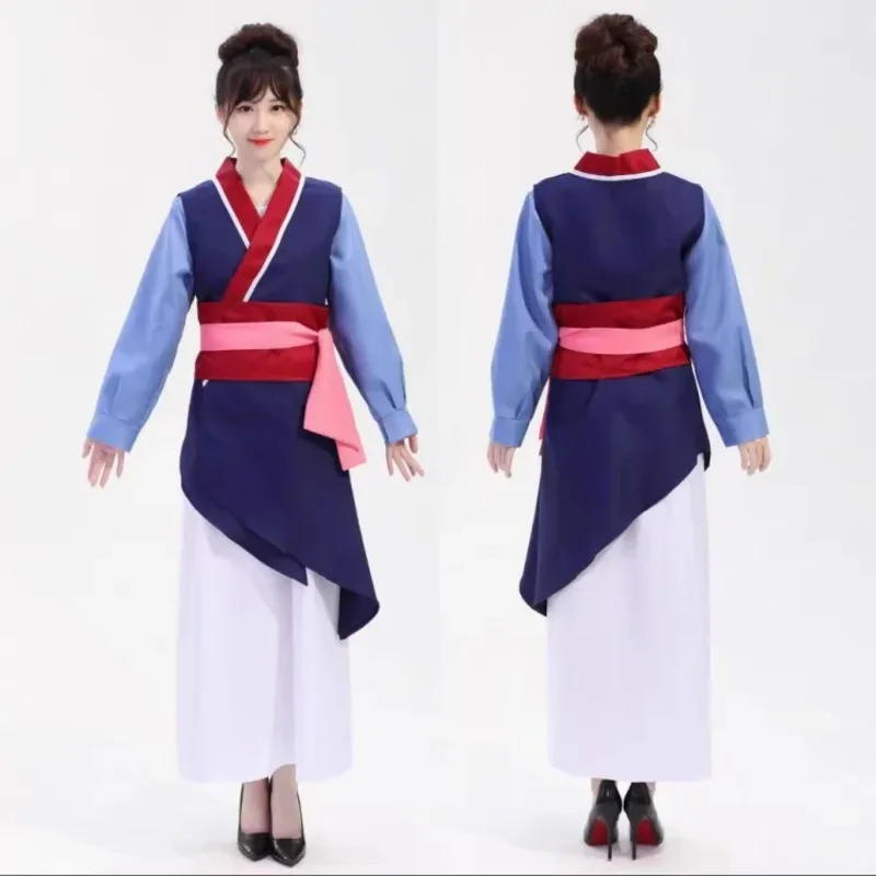Disfraz de Hua Mulan para adultos, disfraz de Mulan joven, vestido para mujer, dragón Mushu, escenario de Halloween, disfraz de Mulan para adolescentes, disfraces de Carnaval grandes