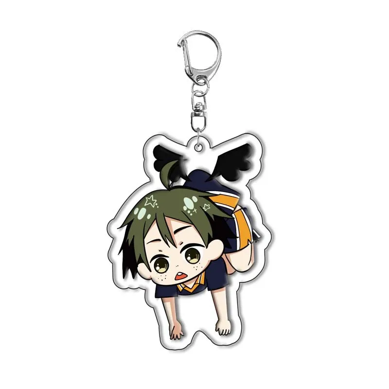 Haikyuu!! Hinata Shoyo Acrylic Keychain Keyring Anime Merchandise Gift Cross-border Stock Dropshipping Ready Ship Pendant view 4