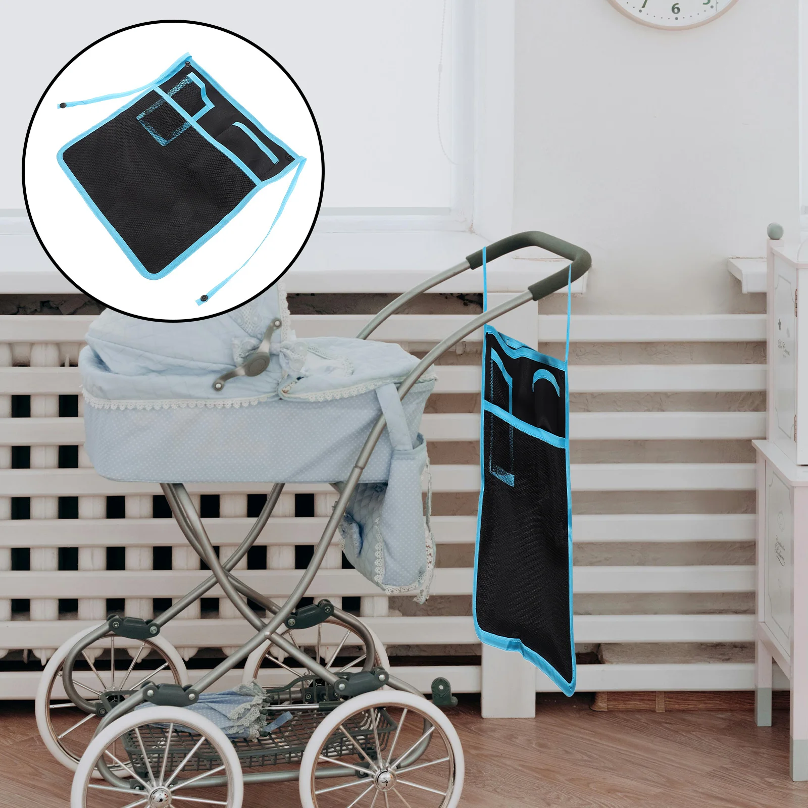 

Baby Stroller Hanging Bag Multi-Functional Large Capacity Organizer Portable Storage Bag Baby Essentials Stroller Accessory