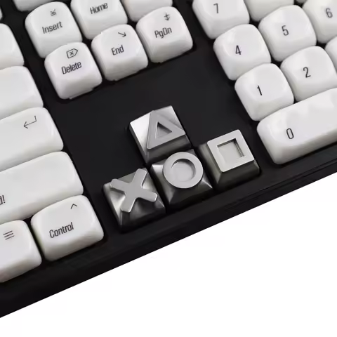 4pcs Metal Console Arrow Keys Mechanical Keyboard Custom Keycaps Alloy Gaming Key Caps Personality