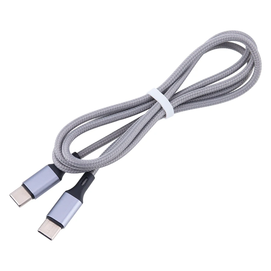 50pcs/lot 1m 2A USB C to USB-C Fast Charging Dual Type-C Cable for Xiaomi 10 Samsung S20 Quick Charge Wire