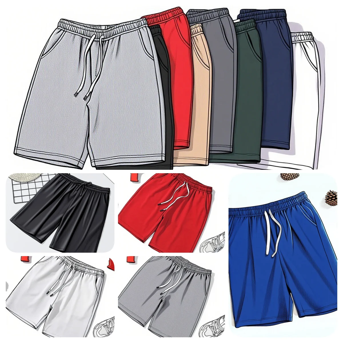 

Summer Breathable Men Mesh Shorts Gym Bodybuilding Casual Loose Shorts Joggers Outdoor Fitness Beach Short Pants Sweatpant M-5XL