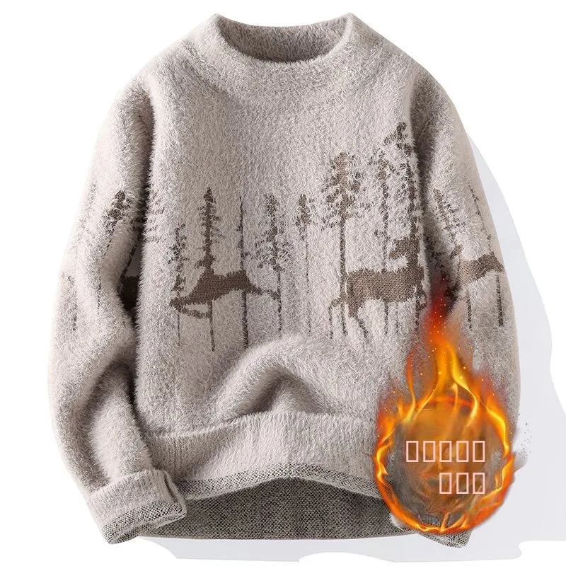 

Winter k Series Knitted Sweater Men Women Simple Warm Cleanfit Loose Couple Knitted Fce Soft Polyester Casual Faion