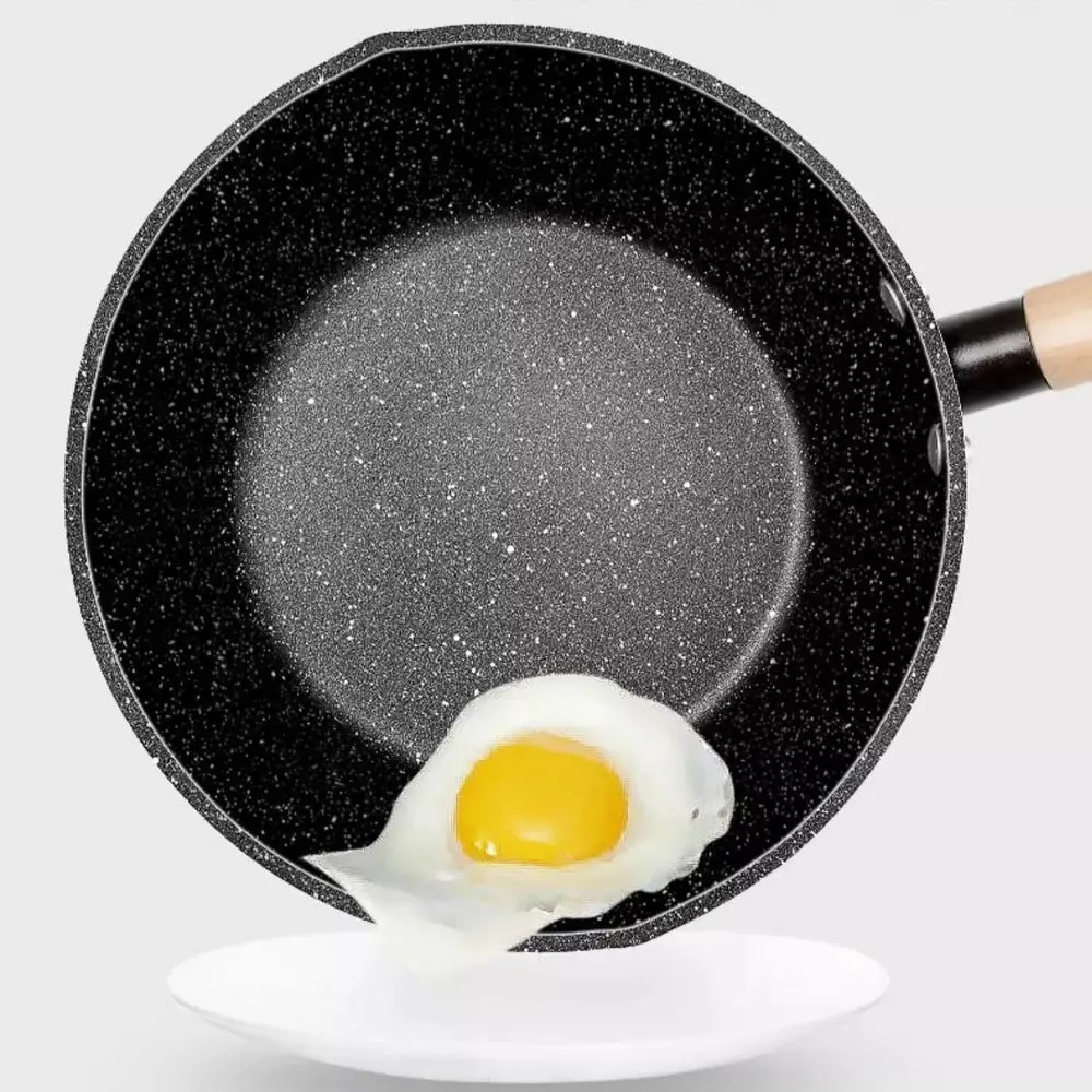 

Бытовая деревянная ручка, кастрюля в японском стиле, стеклянная крышка, антипригарная кастрюля для супа, дизайн для отвода, легкий горшок для молока, общежитие