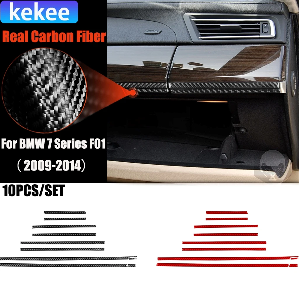 

Автомобильные аксессуары из углеродного волокна, полоса приборной панели, внутренняя накладка, мягкая наклейка для BMW 7 серии F01 730li 740li 750li 2009-2014