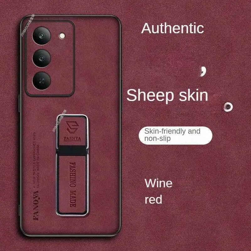 ل redmi 15 4G 5G 5C حافظة موضة جلد الغنم قوس غطاء من البولي يوريثان ل Redmi15 5G ممتص للصدمات Fudna