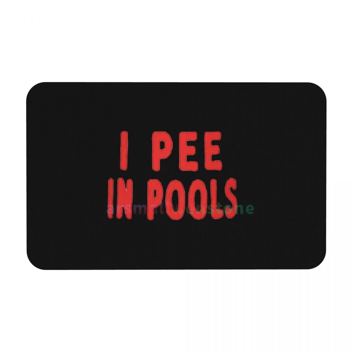 I Pee In Pools Funny Diatom mud cushion absorbent quick drying mat bathroom door mat toilet diatomaceous earth non-slip foot mat