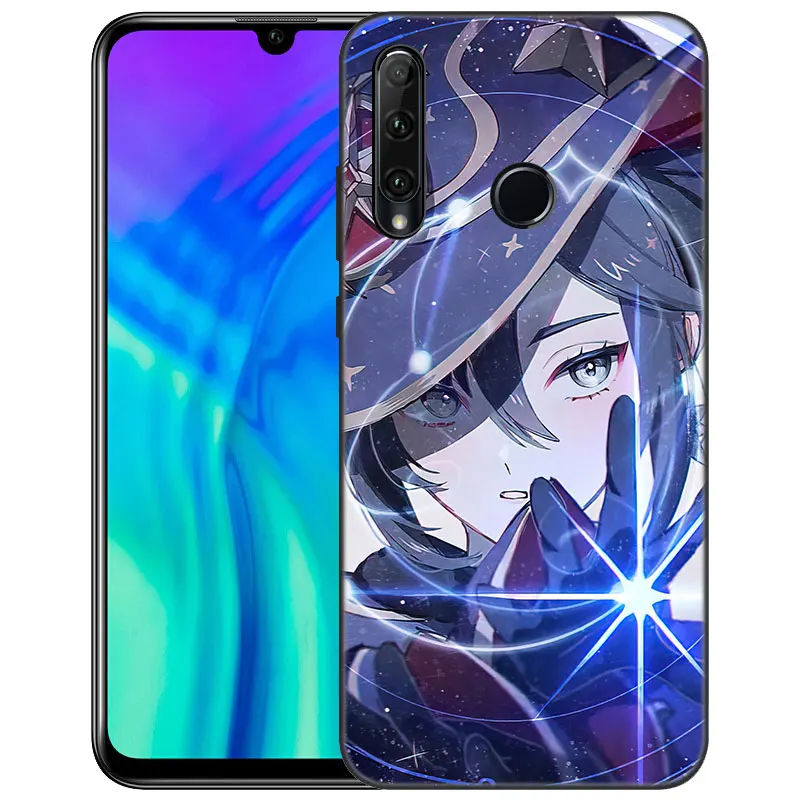 Anime Genshin Impact Phone Case For Huawei Honor 7A 8A 9X 20 Pro 10X Lite 7S 8C 8S 8X 9A 9C 10i 20E 20i 20S 30i Soft Black Cover