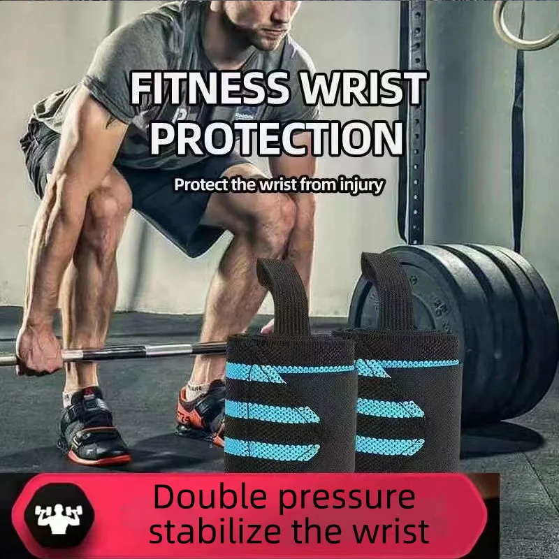 2 PCS Outdoor fitness Wristband Wrist Support Weight Lifting Gym Training Wrist Support Brace Straps Wraps Crossfit Powerlifting