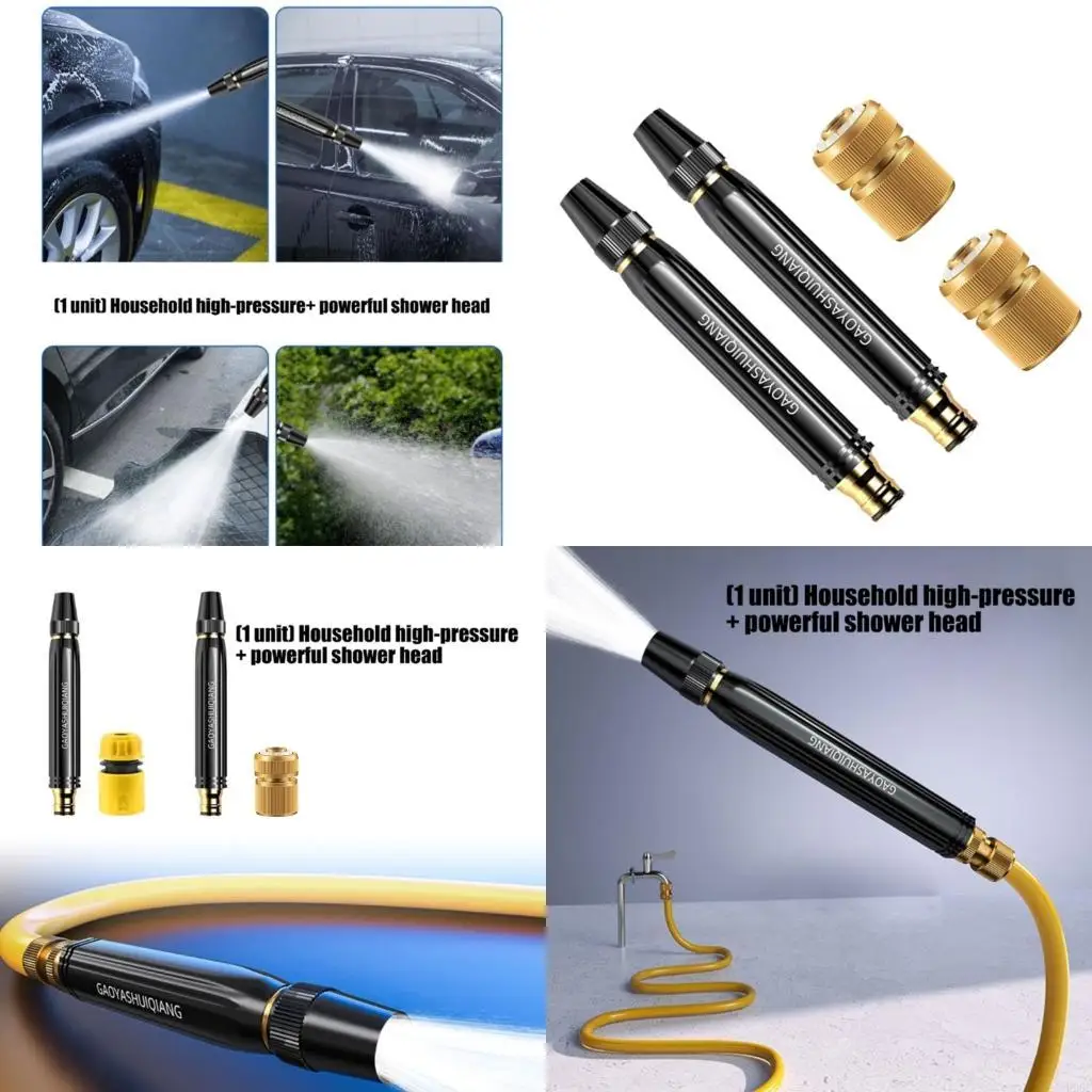 Double Pack Heavy Duty Water Jet Nozzle 1/2Inch Adapter 150Mm for Auto Detailing New