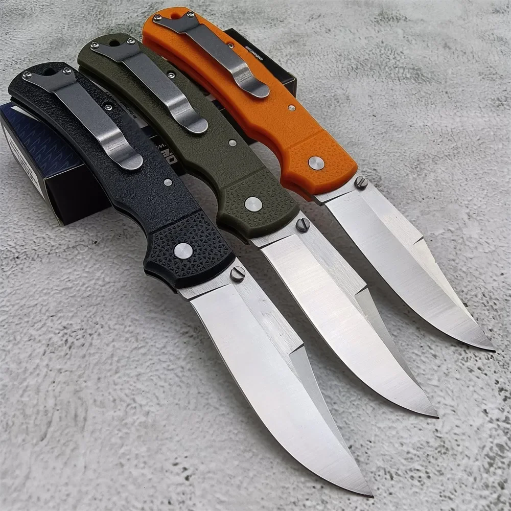 Outdoor Cold DOUBLE Hunter Folding Knife 8Cr13Mov Blade Nylon Glass Fibre Handles Multifunction EDC Tactical Camping Tools