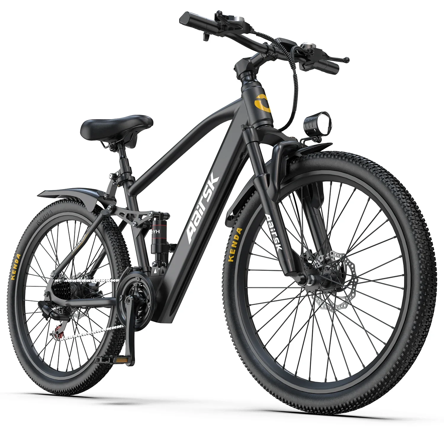 Aairsk GT900 Erwachsenen-Elektrofahrrad 250W Motor E-Bike 36V 13Ah Akku 26 Zoll Reifen E-Mountainbike für Fitness und Training – Detail 14