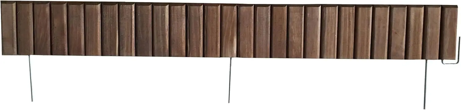 

Гибкая коричневая окантовка из натуральной границы газона и ландшафта (8 шт.)