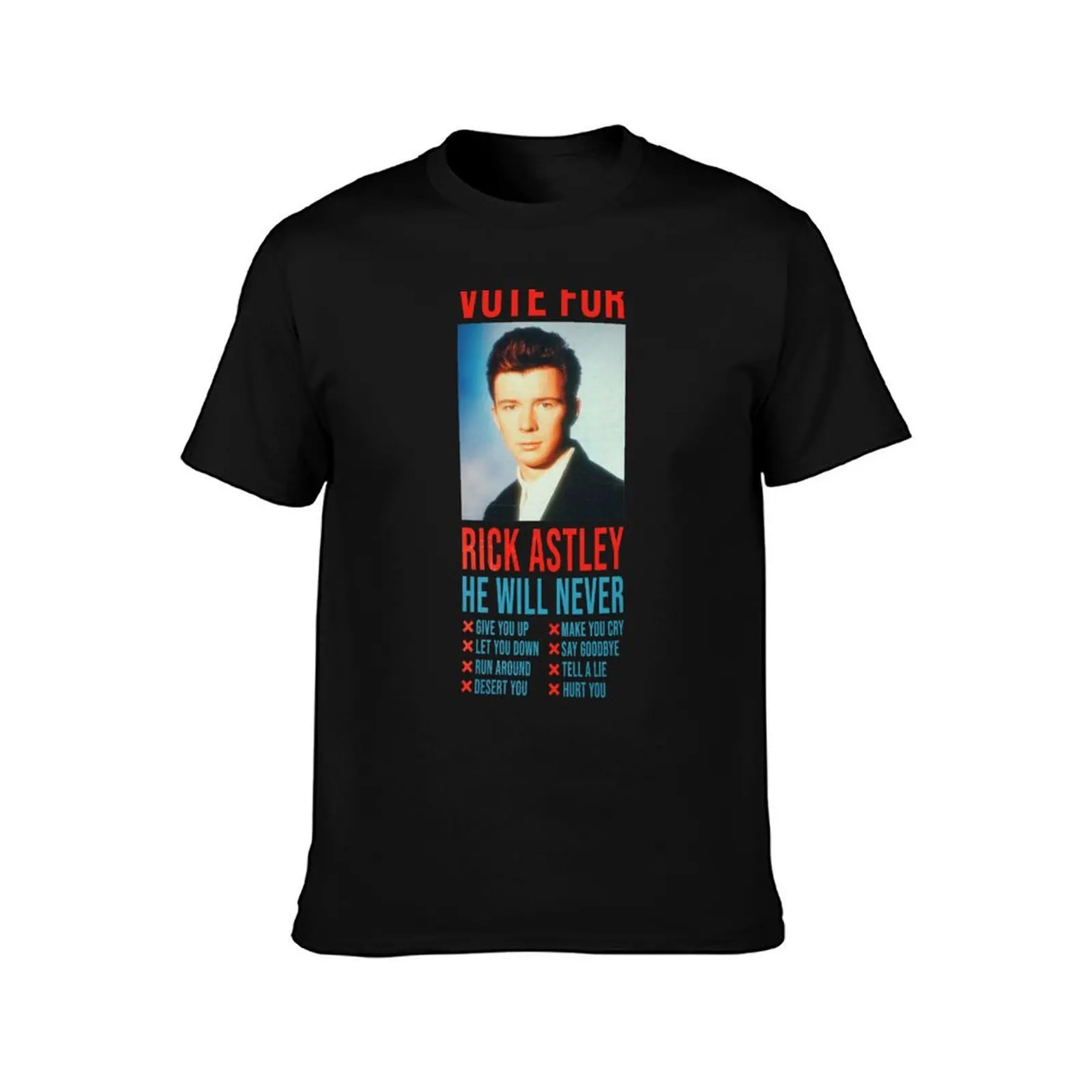Vote for Rick Astley T-Shirt Holiday Party T-Shirt for Men