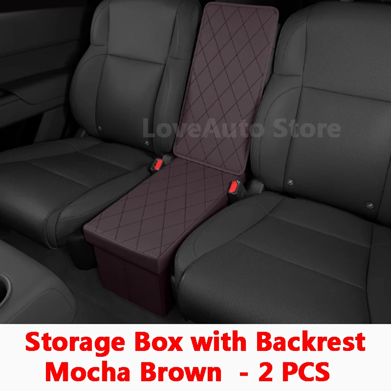 

For Kia Carnival Sedona KA4 2021 2022 2023 Car Rear Backrest Storage Box Seats Second Row Folding Box Car Interior Accessories