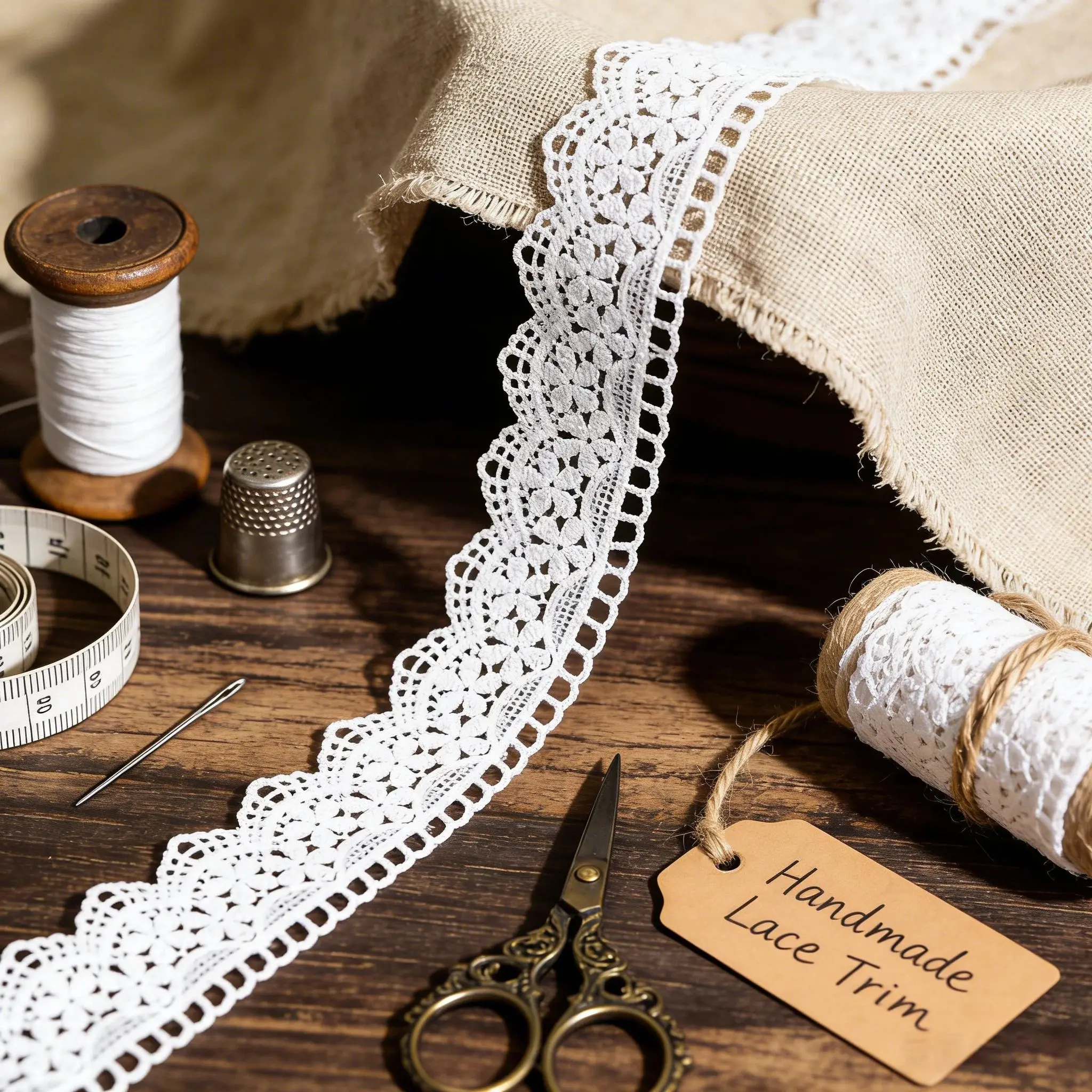 Retro embroidered lace ribbon, 1.58 inches wide, lace decorative craft, suitable for DIY embroidered bed skirt lace