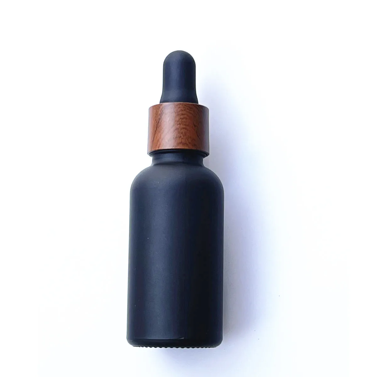 

100X 30ml Frosted Black Glass Dropper Bottles Glass Empty Dripper Pipette Bottle Plastic Lid for Essential Perfume Oil Serum