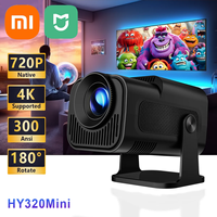 2024 Xiaomi Mijia HY320 Mini Newly Native 720P Android 11 Projector 300ANSI Wifi6 BT5.0 Outdoor Portable 180° Rotable Projector