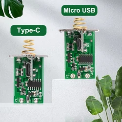 Micro USB Type-C 6-8.4V Dual Lithium Driver Board For 2* 18650 or 26650 Batteries For DIY Flashlight Accessories Center Switch