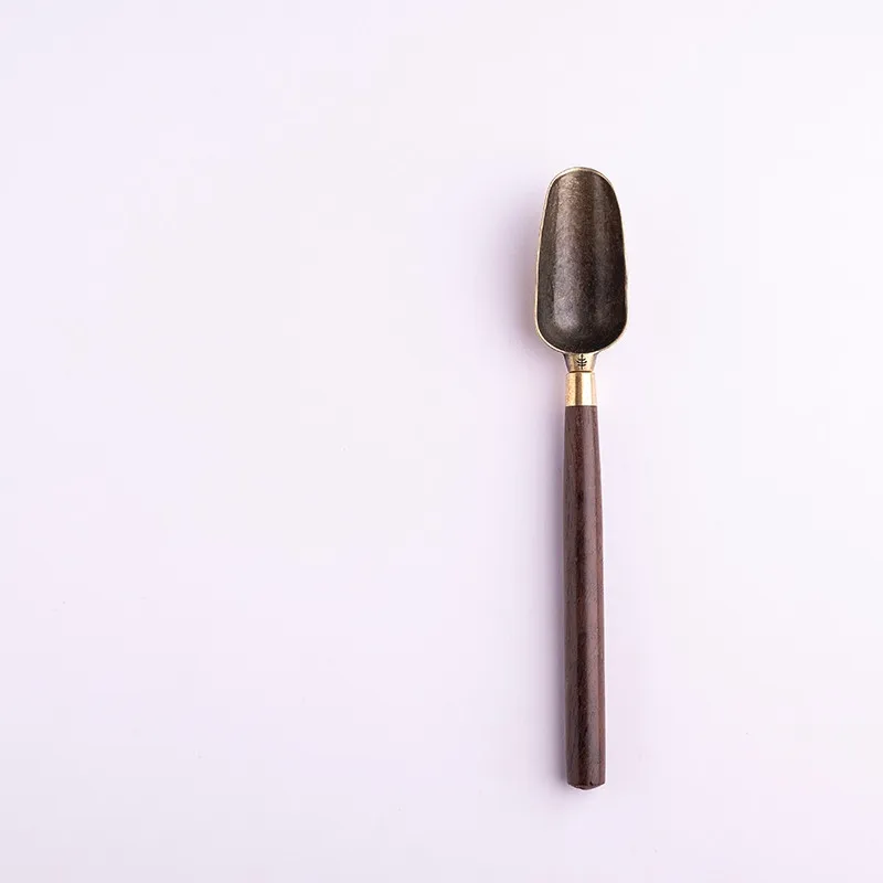 

1PC Chinese Handmade Solid Wood Handle Tea Spoon Tea Ceremony Six Gentlemen Travel Tea Shovel Teaspoon Teaware Accessories
