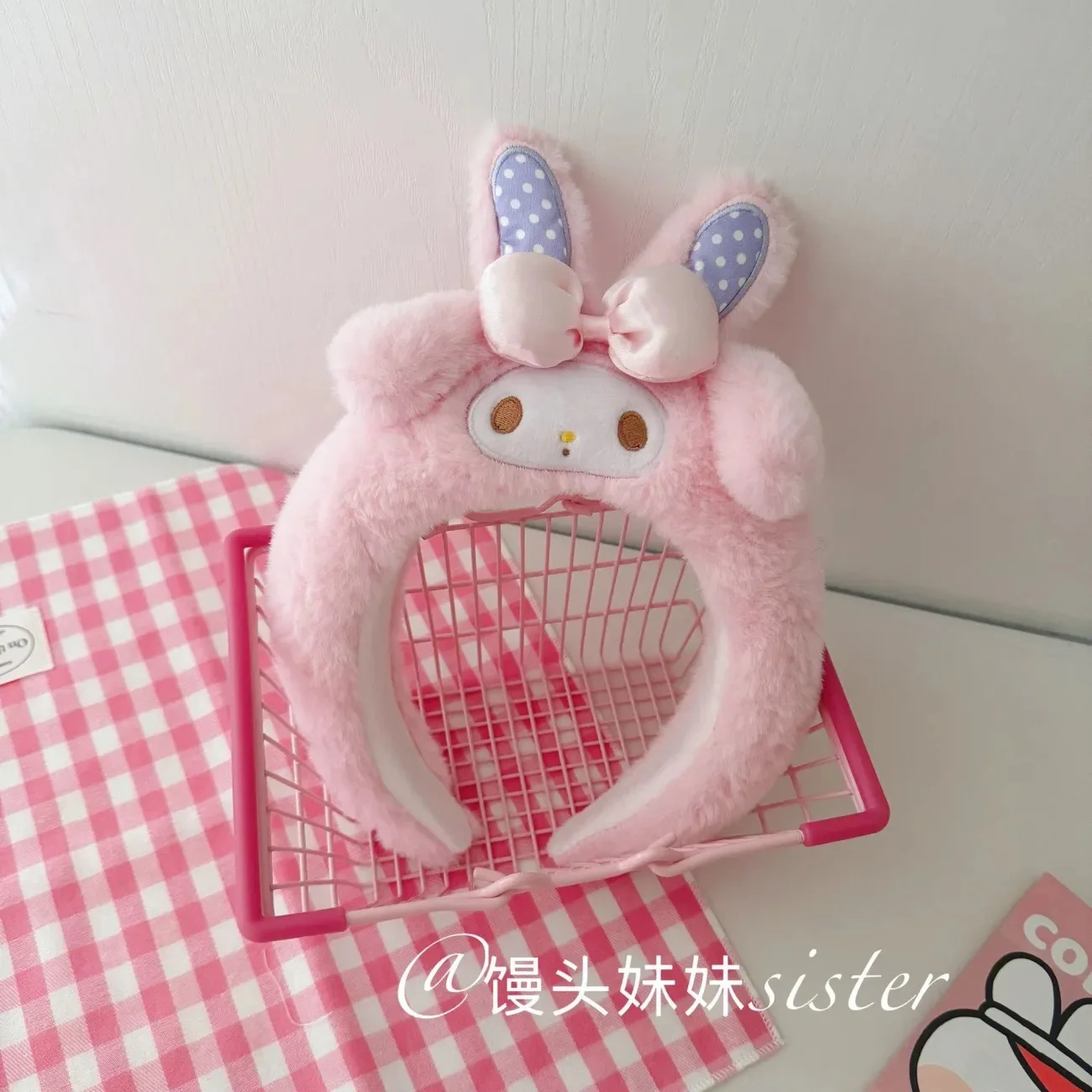 1pcs2025 طوق شعر جديد لطيف الكرتون المنزل الشامبو مشبك شعر طوق الرأس طوق الشعر #1