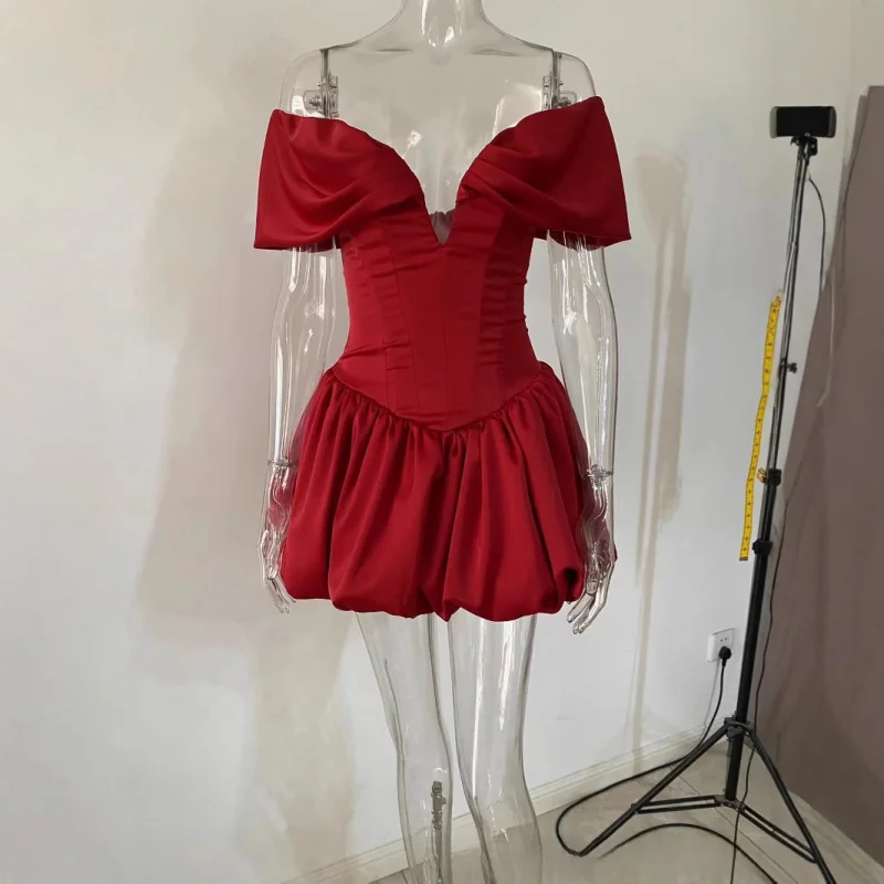 

Европейская и американская женская мода с элегантным темпераментом, облегающая короткая пикантная юбка с воротником «рыбий косточкой», новинка