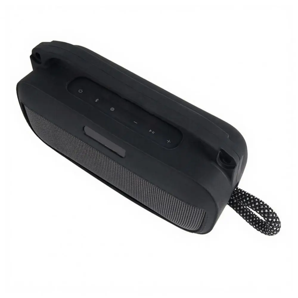 Wstrząsoodporna silikonowa torba do przechowywania głośników, odporna na upadki, z paskiem na ramię, etui do przenoszenia, odporna na zarysowania, do Bose SoundLink Plus — zdjęcie produktu 4