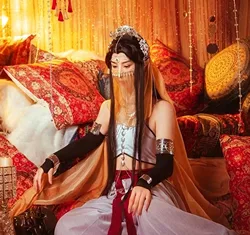 Hemelse Officiële Zegen Tian Guan Cifu Exotische Xie Lian Cosplay Kostuum Xielian Vrouwen Pak Western Xielian Cosplay Vrouw
