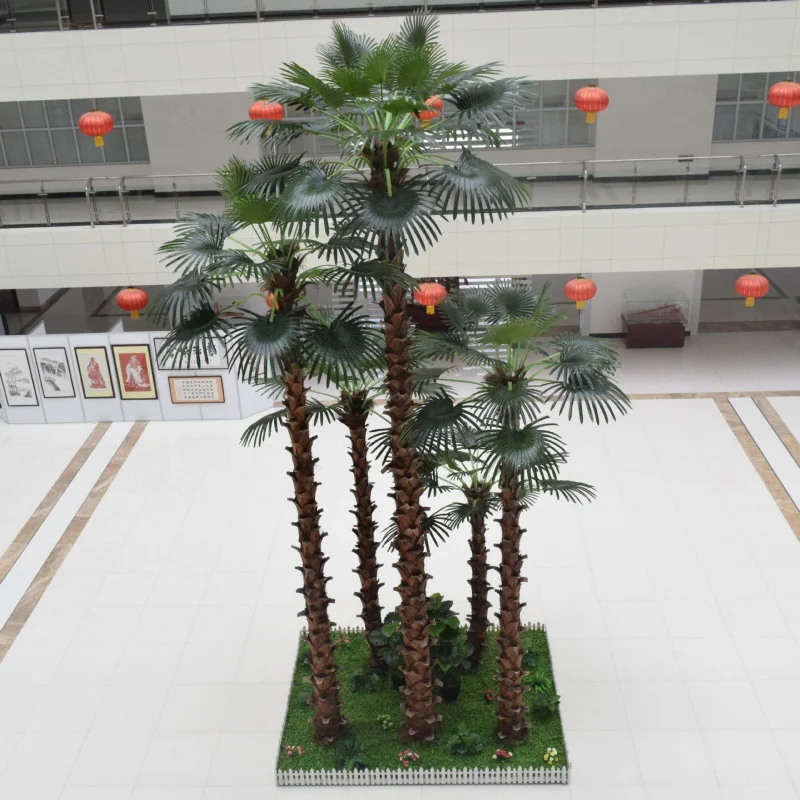 custom.Big 4M UV resistant trees decoration artificial with windproof outdoor decoration