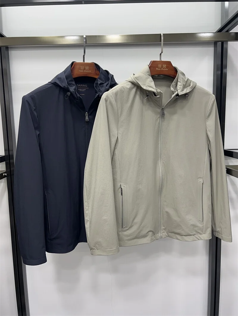 

Non-Saints Men's Spring Summer ort Jaet 24-Year-Thin Elastic Breathable Unlined Versatile Hat-On-Off Jaet Busin Gent...