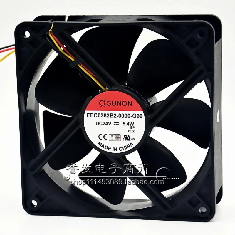 NOVO ORIGINAL EEC0382B2-0000-G99 24V 5.4W 12038 120x120x38mm RADIADOR DE VENTILADOR DE REFRIGERAÇÃO