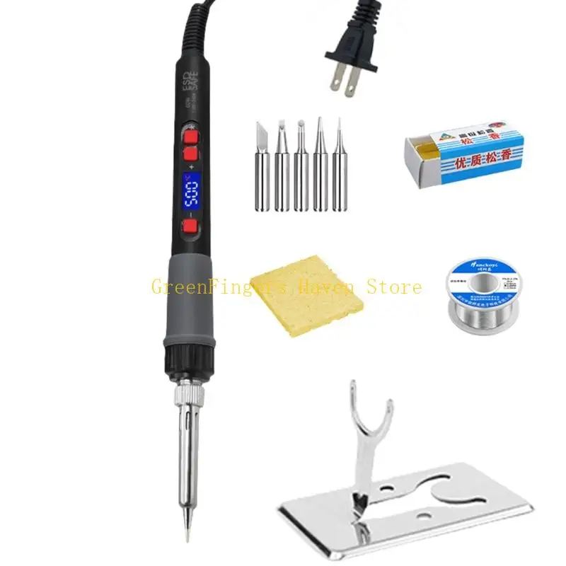 F68D Digital Display Soldering Iron Kits Charging Portable Soldering Iron Repair Tool Adjustable Temperature 180-500℃