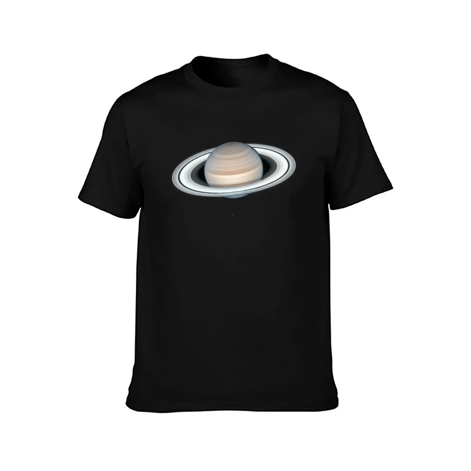 Saturn captured by NASA's Hubble Space Telescope on July 4, 2020 T-Shirt Athletic Fit Sports Short Sleeve Top T-Shirt