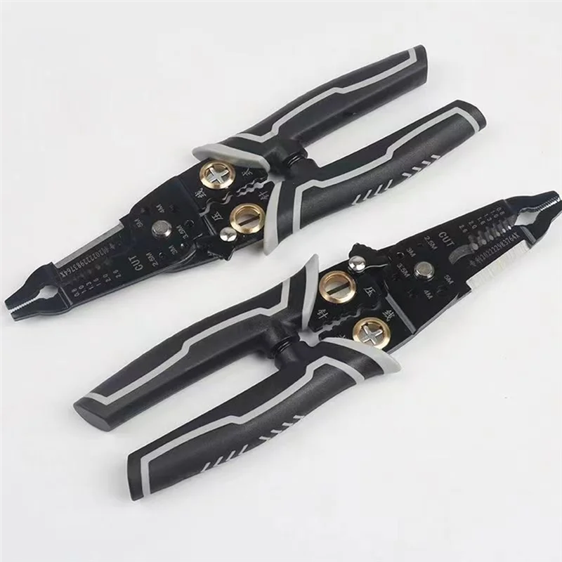 A53Q-1 Piece Wire Stripper Tool - 9-In-1 Wire Cutter Stripper, Crimper With Stripping Functions Wiring Tool