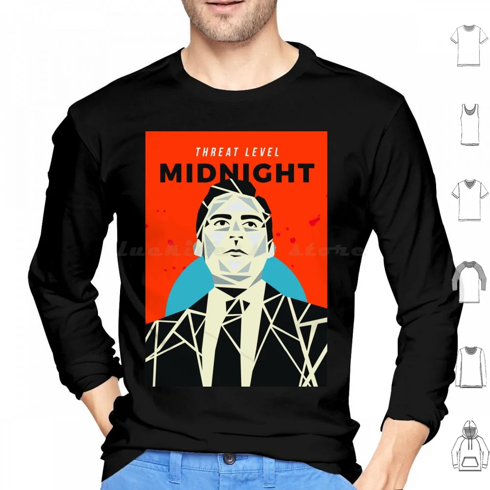 Abstract Threat Level Midnight Hoodies Long Sleeve Threat Level Midnight Threat Level Midnight Threat Level Midnight