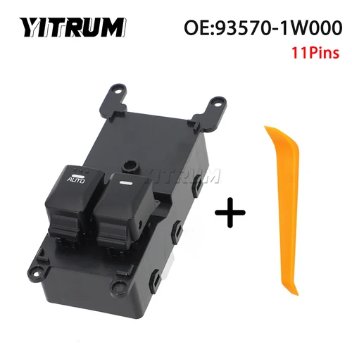 Imagen 1 del producto YITRUM 93570-1W000 para Kia Rio III 2012 interruptor de ventana eléctrico coche 935701 Conductor de mano izquierda W000 LHD