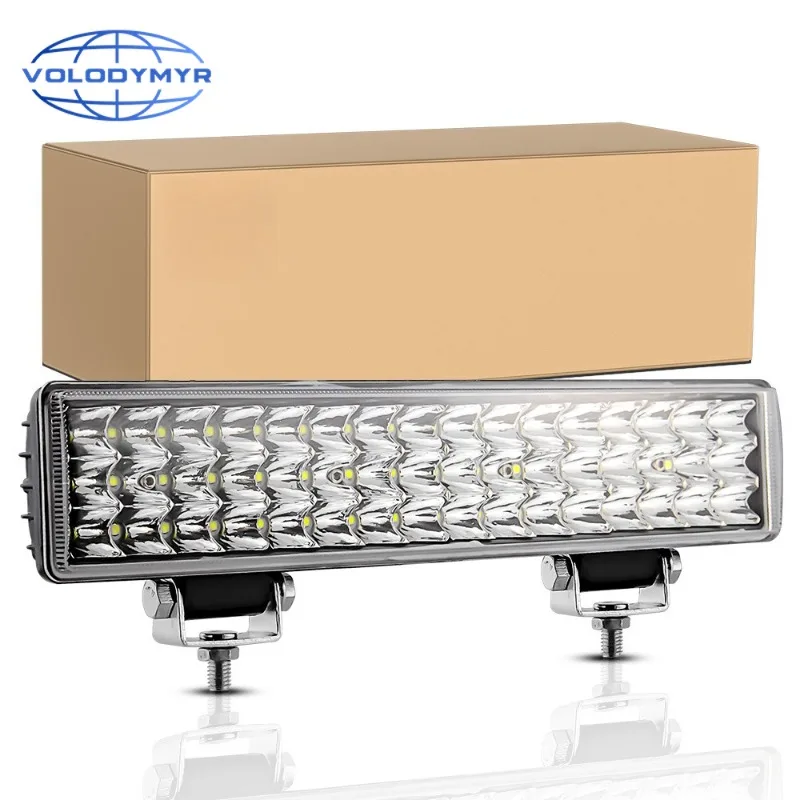 

Volodymyr Car LED Work Light Wide Field of View 12 Inch 48 Lights Truck Auxiliary Light Modified Headlight Long Strip Spotlight