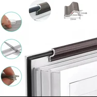New 40M Acustic Foam Window Sealing Strip for Casement Window Seal Soundproof Foam S Weather Stripping Door Seal Gap Filler Tape 2